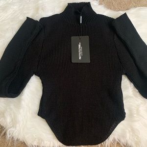 PrettyLittleThing Cropped Turtle Neck Sweater